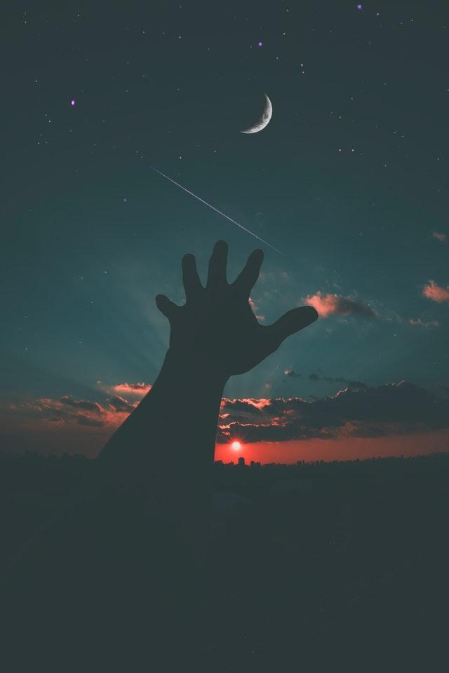 Catching the moon